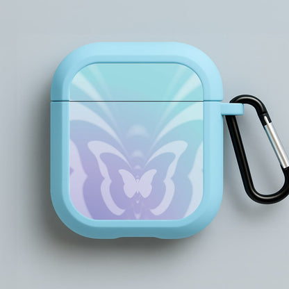 Butterfly Gradient Purple Blue AirPods Case