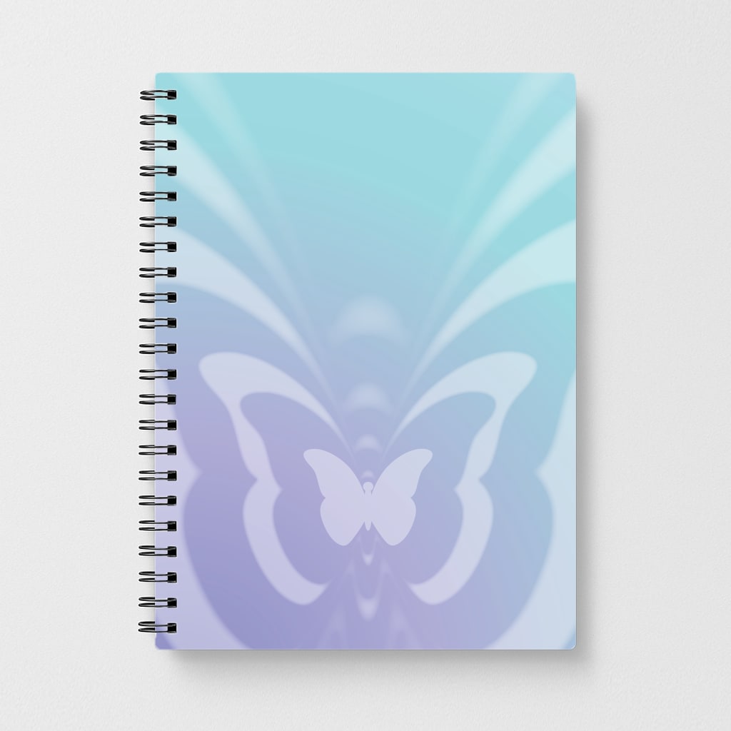 Butterfly Gradient Purple Notebook