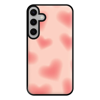 Gradient Red Hearts Pattern Phone Case for Galaxy S24FE