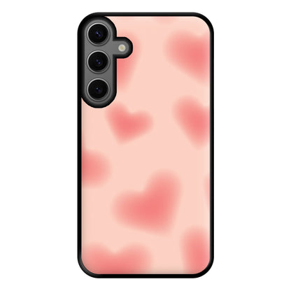Gradient Red Hearts Pattern Phone Case for Galaxy S23FE