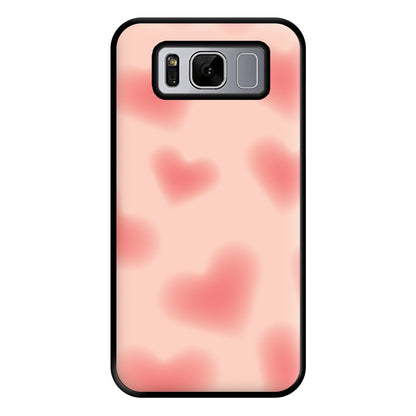 Gradient Red Hearts Pattern Phone Case for Galaxy S8 Plus