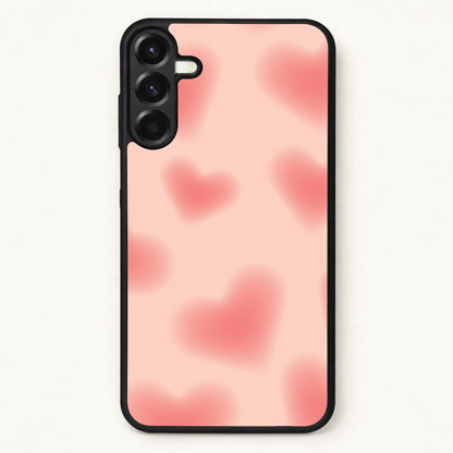 Gradient Red Hearts Pattern Phone Case for Galaxy A57