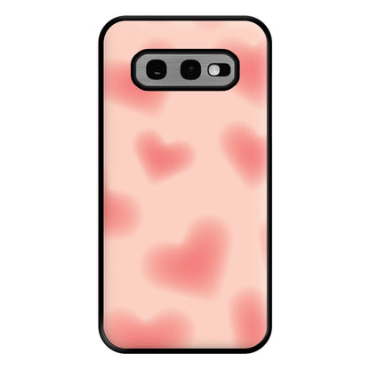 Gradient Red Hearts Pattern Phone Case for Galaxy S10e