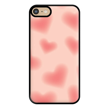 Gradient Red Hearts Pattern Phone Case for iPhone 6 / 7 / 8 / SE