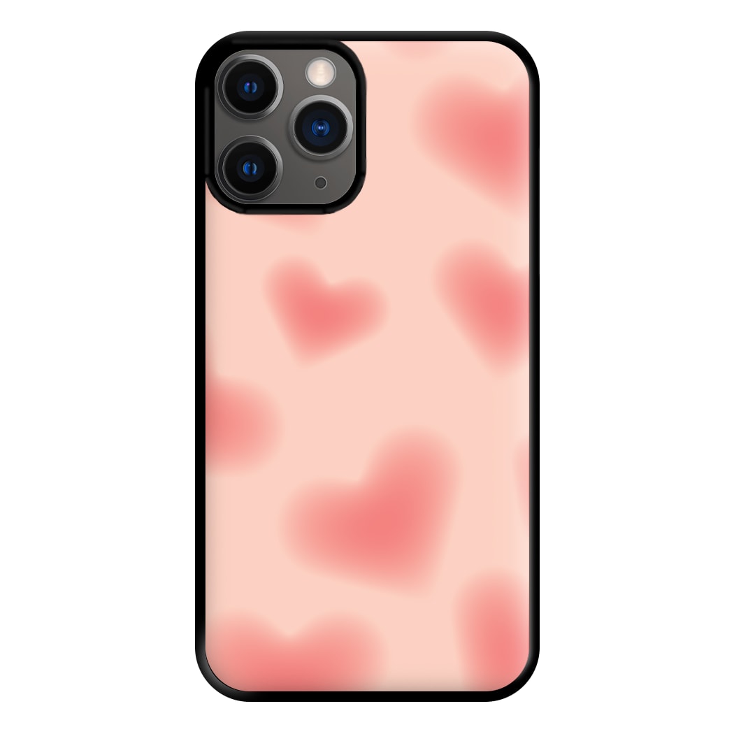 Gradient Red Hearts Pattern Phone Case for iPhone 12 Pro Max