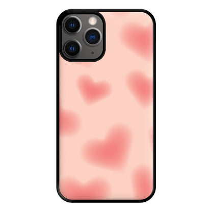 Gradient Red Hearts Pattern Phone Case for iPhone 12 Pro Max