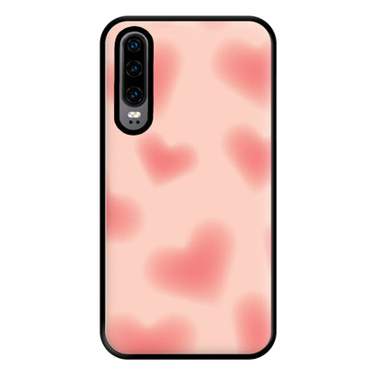 Gradient Red Hearts Pattern Phone Case for Huawei P30