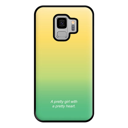 A Pretty Girl With A Pretty Heart Phone Case for Galaxy S9 Plus