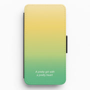 A Pretty Girl With A Pretty Heart Flip / Wallet Phone Case 1