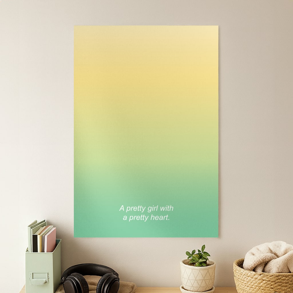 A Pretty Girl With A Pretty Heart Poster