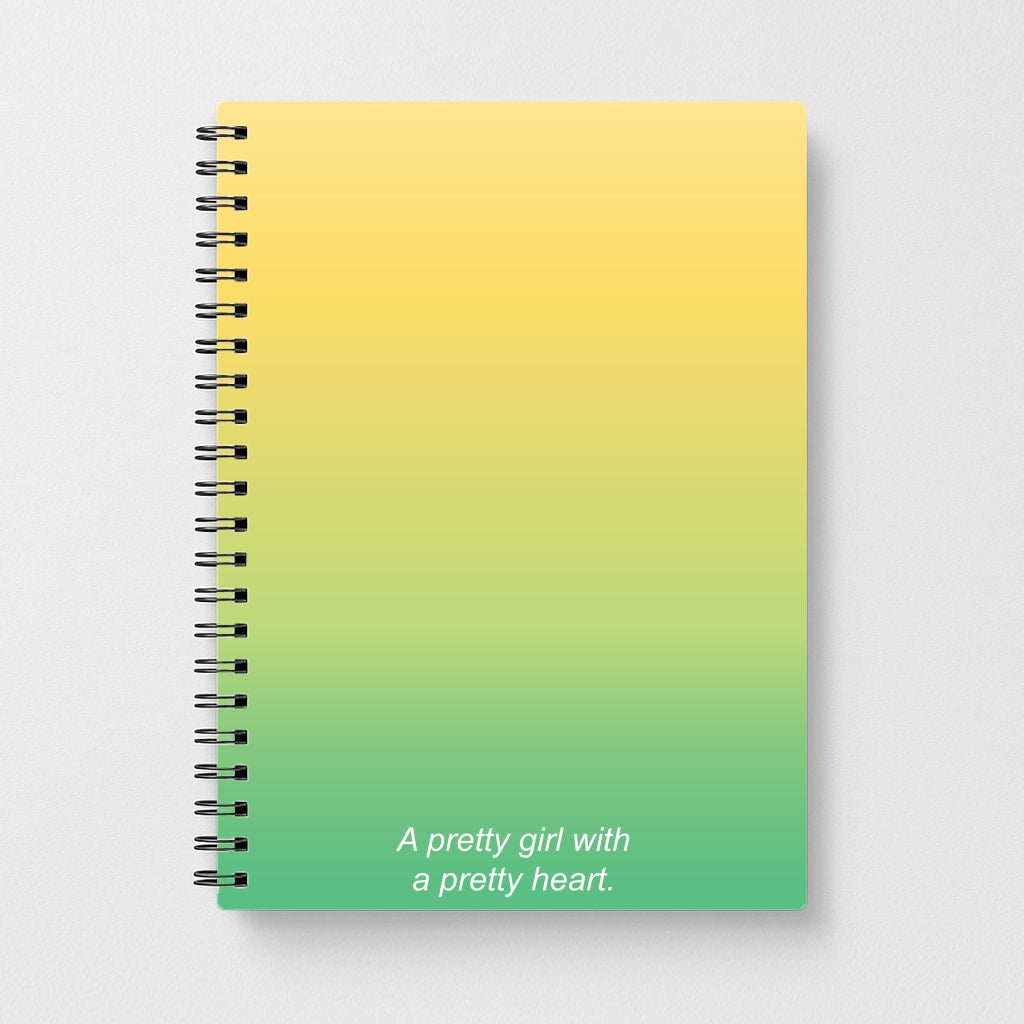 A Pretty Girl With A Pretty Heart Notebook