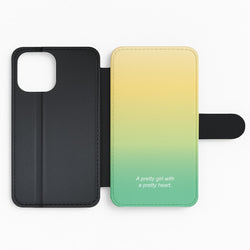 A Pretty Girl With A Pretty Heart Flip Phone Case
