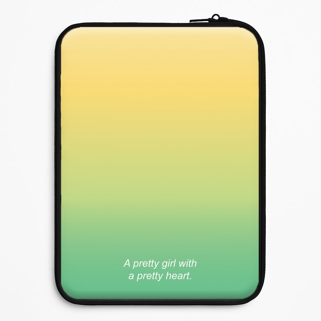A Pretty Girl With A Pretty Heart Laptop Sleeve