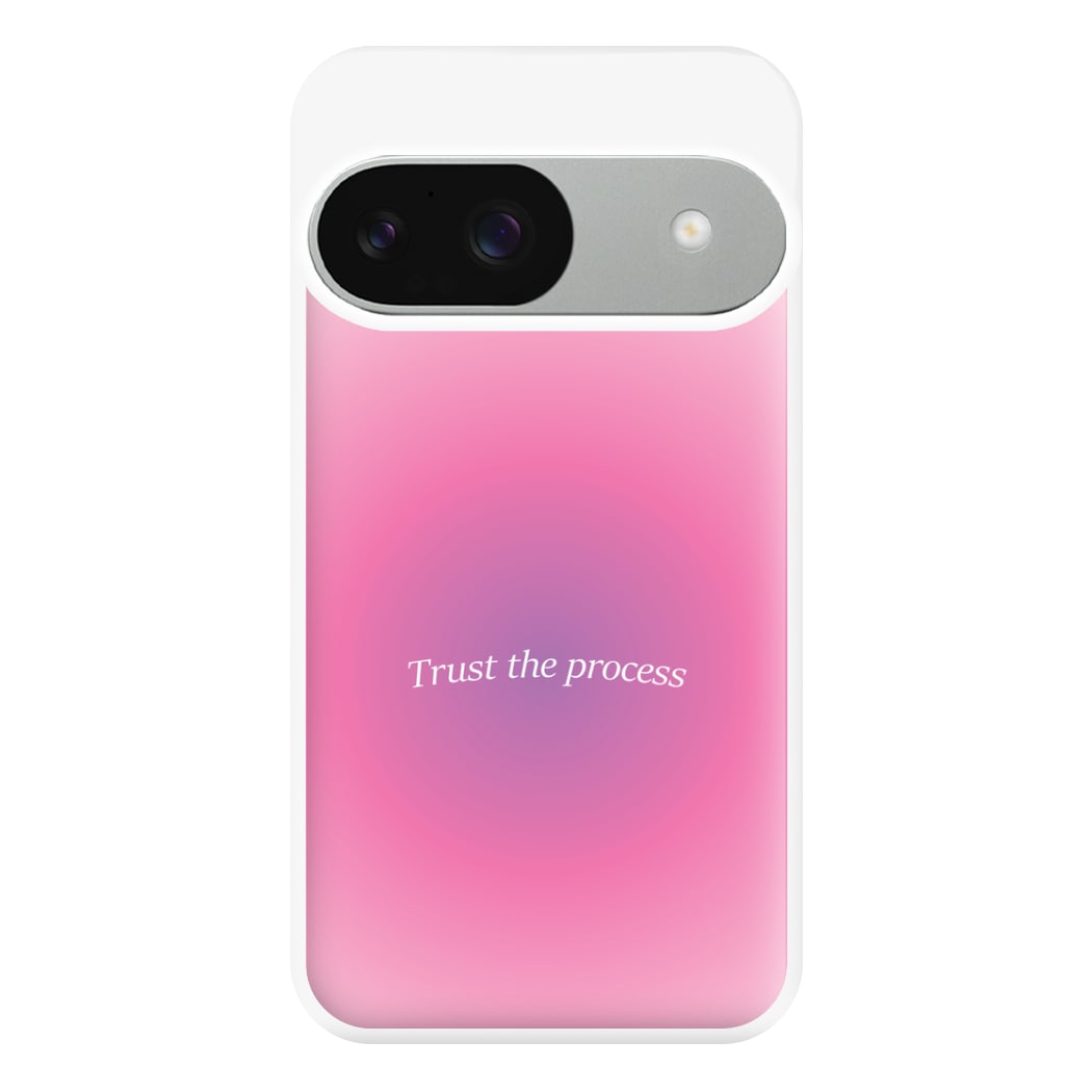 Trust The Process Pink Gradient Phone Case for Google Pixel 9 / 9 Pro