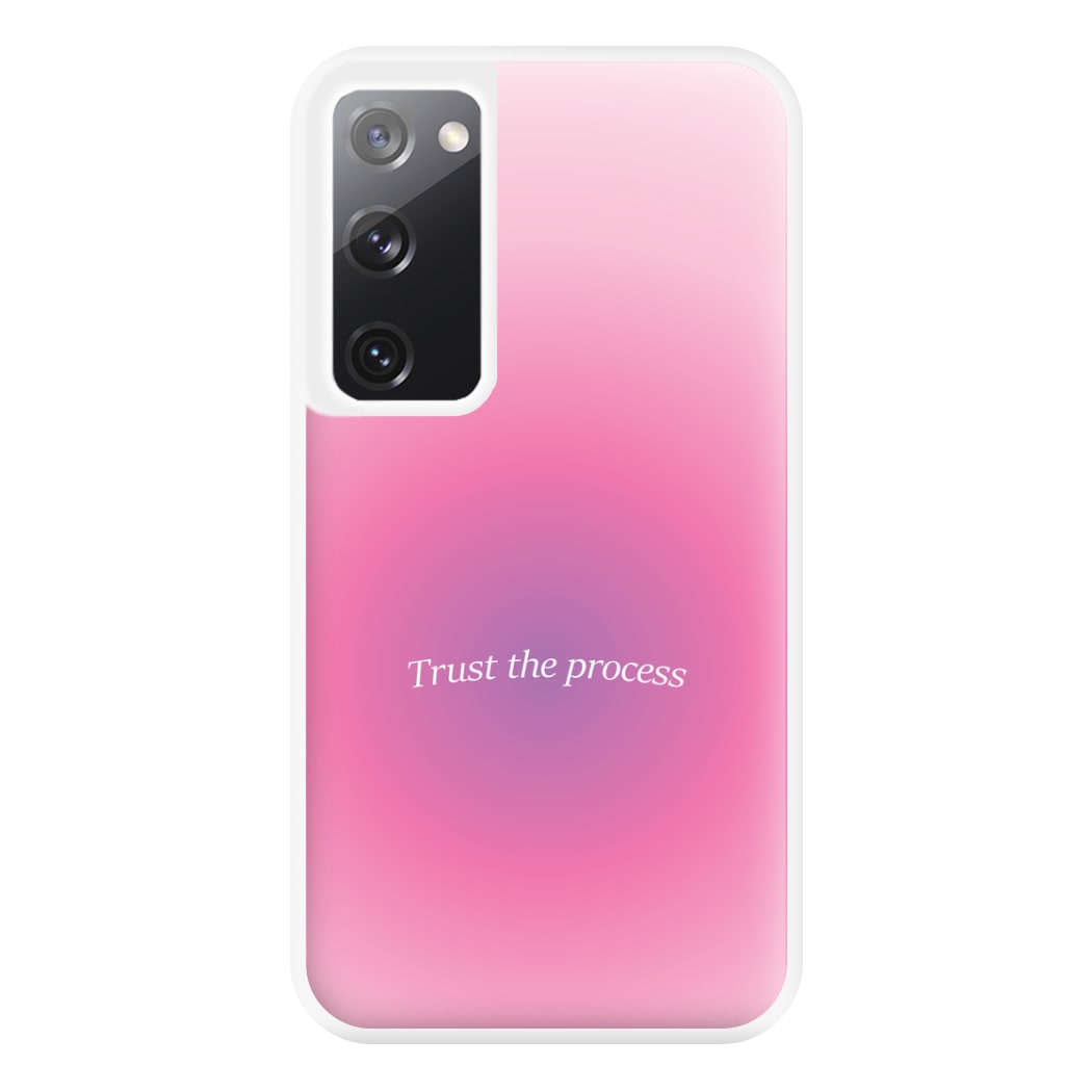 Trust The Process Pink Gradient Phone Case for Galaxy S20FE