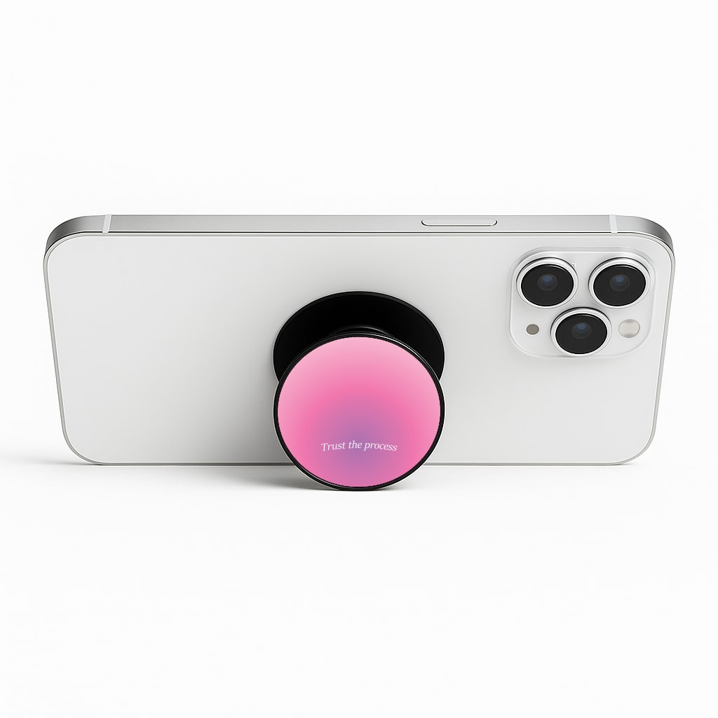 Trust The Process Pink Gradient Phone Stand