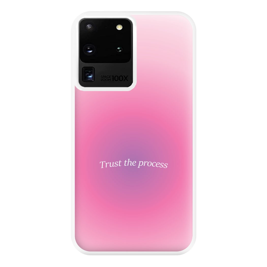 Trust The Process Pink Gradient Phone Case for Galaxy S20 Ultra