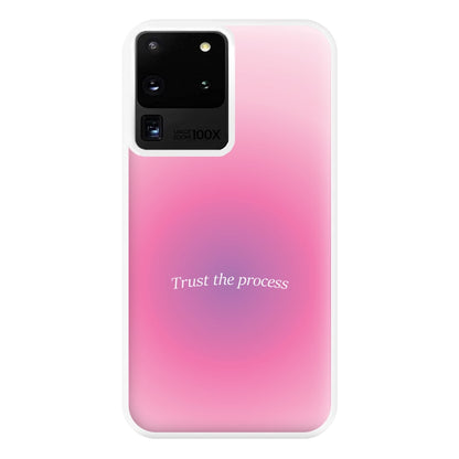 Trust The Process Pink Gradient Phone Case for Galaxy S20 Ultra