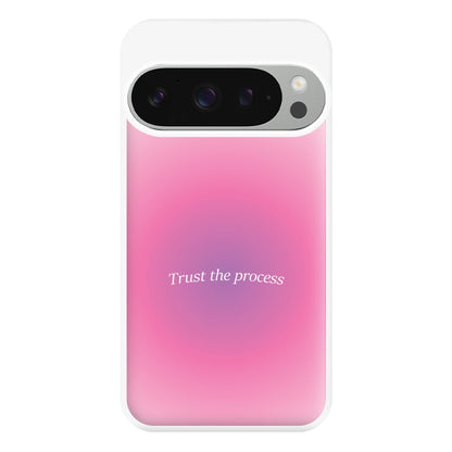 Trust The Process Pink Gradient Phone Case for Google Pixel 9 Pro XL