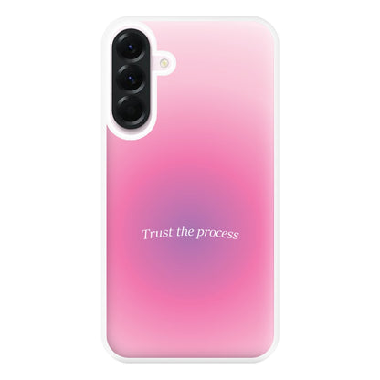 Trust The Process Pink Gradient Phone Case for Galaxy A36