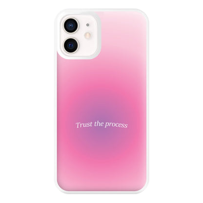 Trust The Process Pink Gradient Phone Case for iPhone 13 Mini