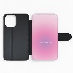 Trust The Process Pink Gradient Flip Phone Case