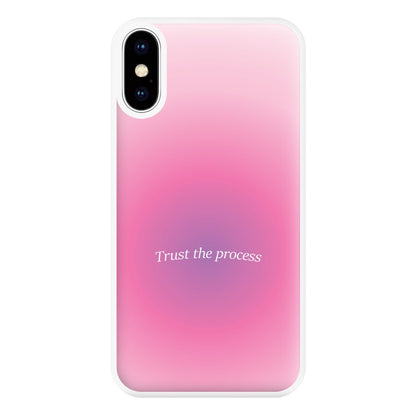 Trust The Process Pink Gradient Phone Case for iPhone XS Max