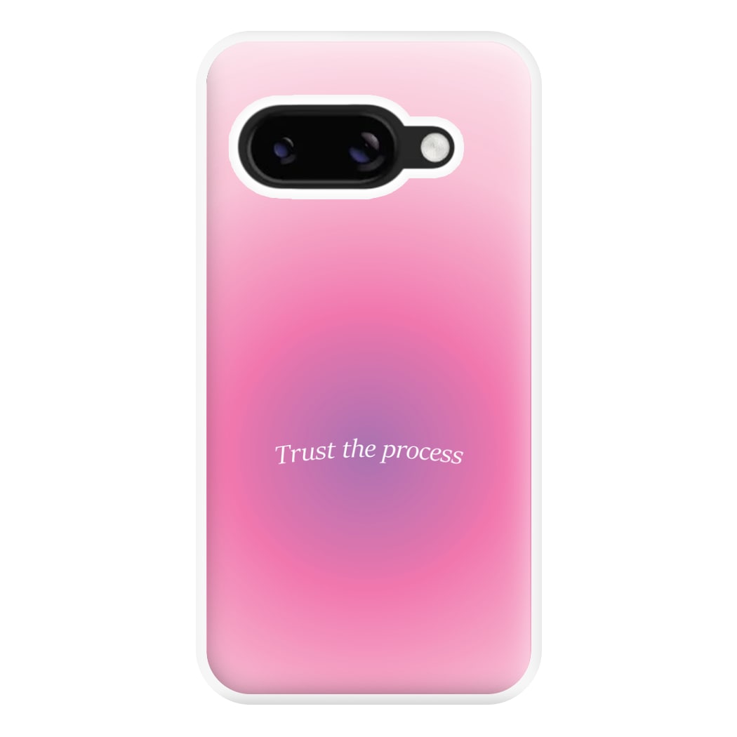 Trust The Process Pink Gradient Phone Case for Google Pixel 8a
