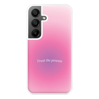 Trust The Process Pink Gradient Phone Case for Galaxy A56