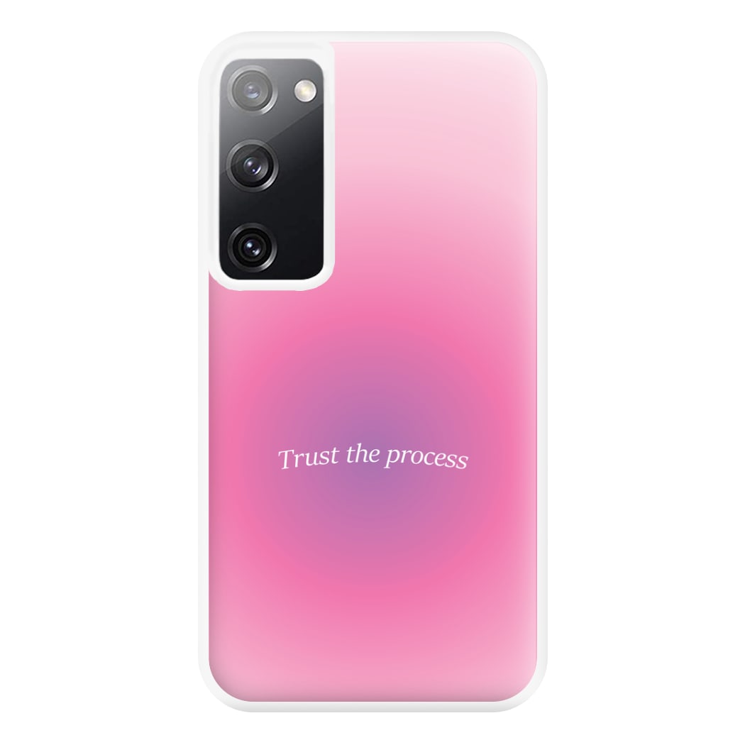 Trust The Process Pink Gradient Phone Case for Galaxy S20