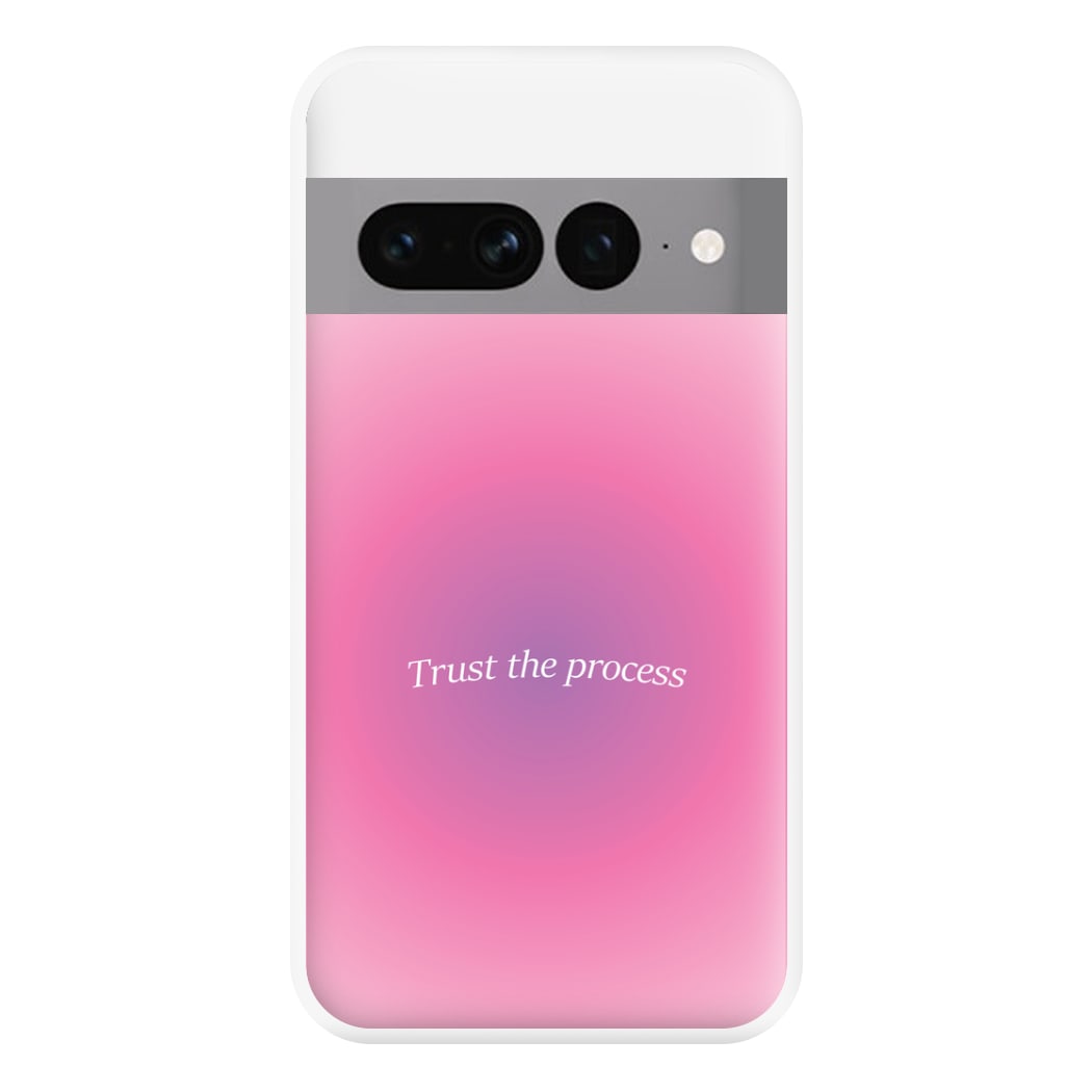Trust The Process Pink Gradient Phone Case for Google Pixel 7 Pro
