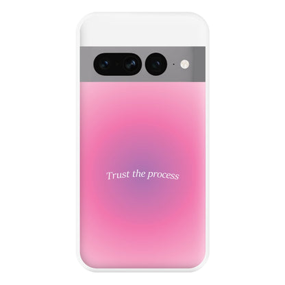 Trust The Process Pink Gradient Phone Case for Google Pixel 7 Pro