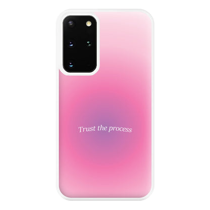 Trust The Process Pink Gradient Phone Case for Galaxy S20 Plus