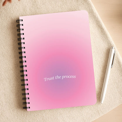 Trust The Process Pink Gradient Notepad