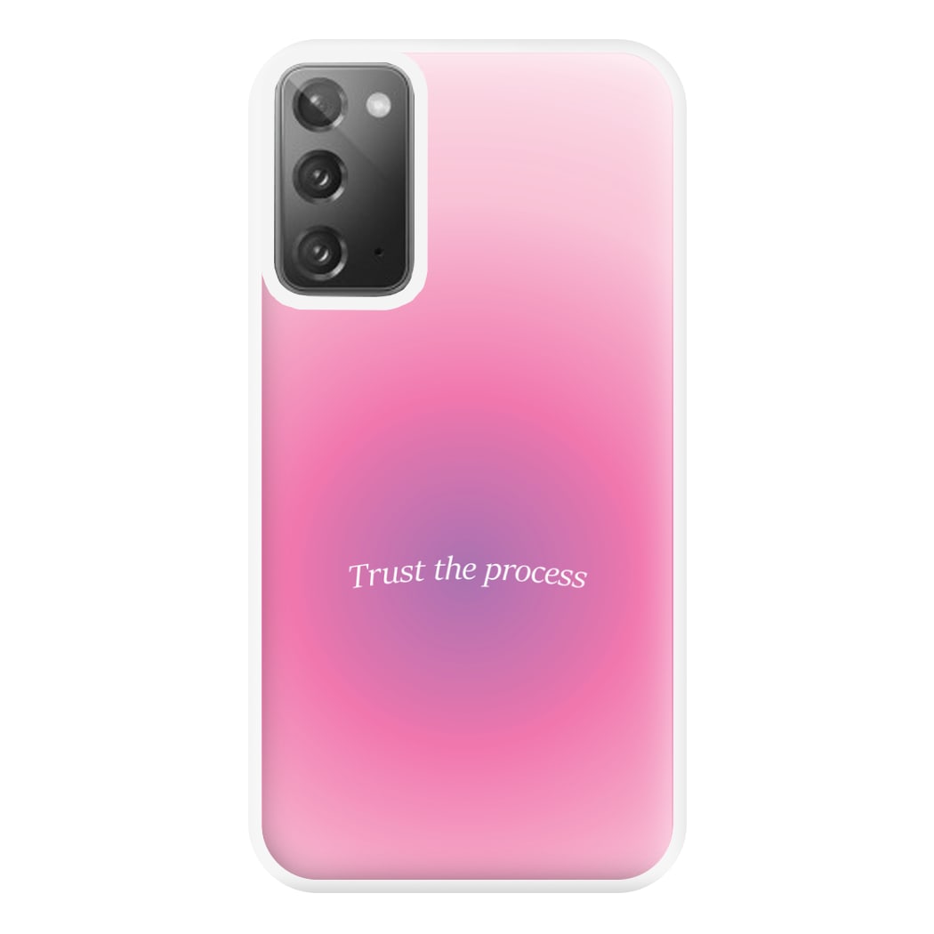Trust The Process Pink Gradient Phone Case for Galaxy Note 20 Ultra