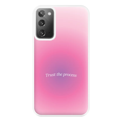 Trust The Process Pink Gradient Phone Case for Galaxy Note 20 Ultra
