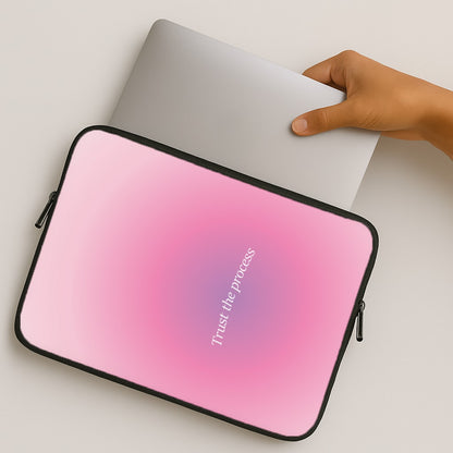 Trust The Process Pink Gradient MacBook Case