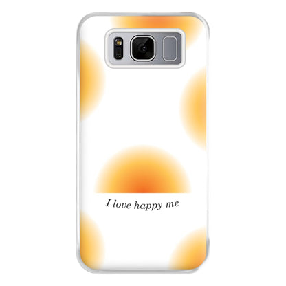 I Love Happy Me Gradient Pattern Phone Case for Galaxy S8 Plus