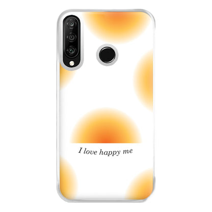 I Love Happy Me Gradient Pattern Phone Case for Huawei P30 Lite