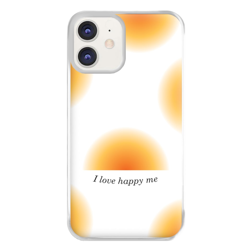 I Love Happy Me Gradient Pattern Phone Case for iPhone 11