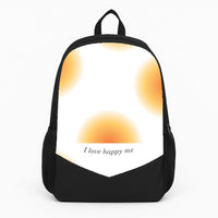 I Love Happy Me Gradient Pattern Backpack