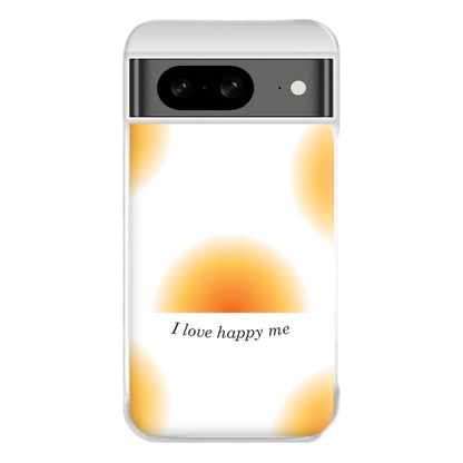 I Love Happy Me Gradient Pattern Phone Case for Google Pixel 8