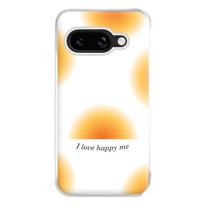 I Love Happy Me Gradient Pattern Phone Case for Google Pixel 8a