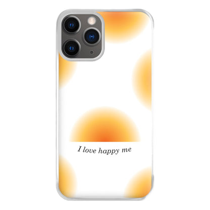 I Love Happy Me Gradient Pattern Phone Case for iPhone 12 Pro Max
