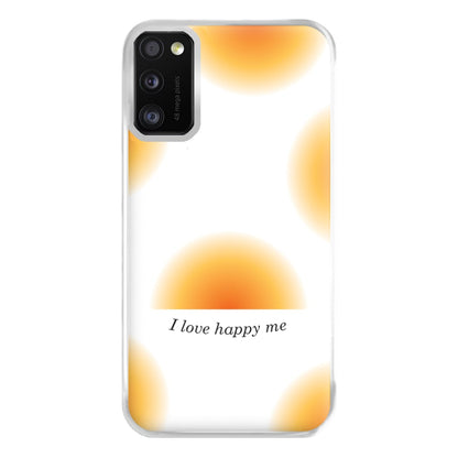 I Love Happy Me Gradient Pattern Phone Case for Galaxy A41