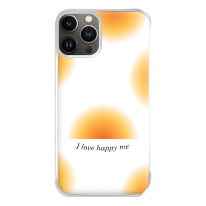 I Love Happy Me Gradient Pattern Phone Case for iPhone 11 Pro Max