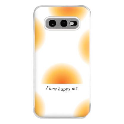 I Love Happy Me Gradient Pattern Phone Case for Galaxy S10e