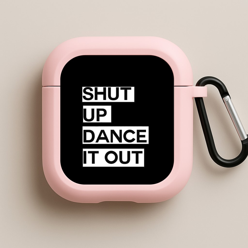 Shut Up Dance It Out - Grey's Pink AirPods Case