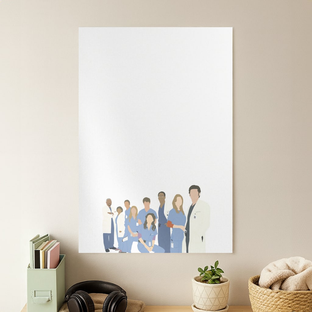 Cartoon Crew - Grey's Poster