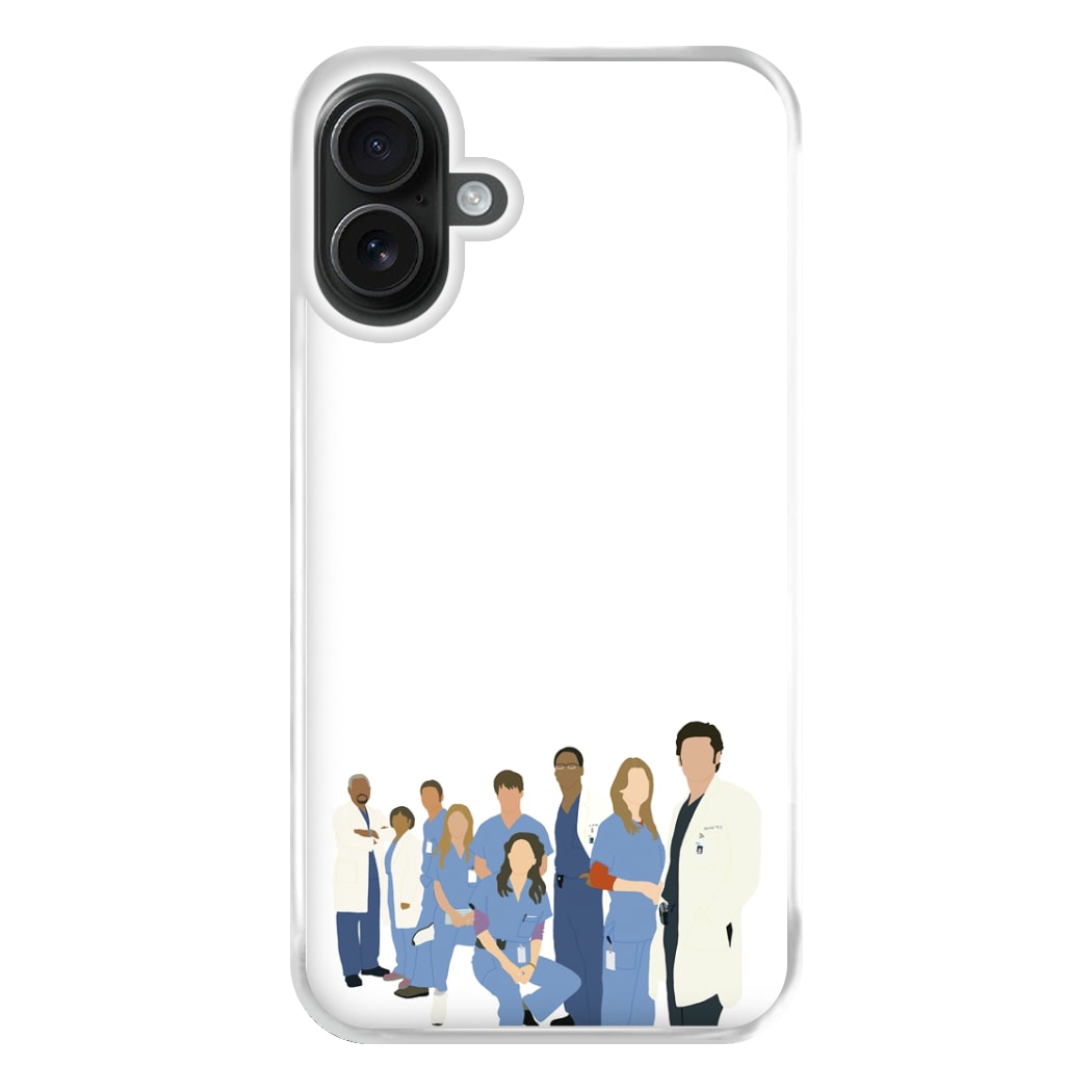 Cartoon Crew - Grey's Phone Case for iPhone 16 Plus